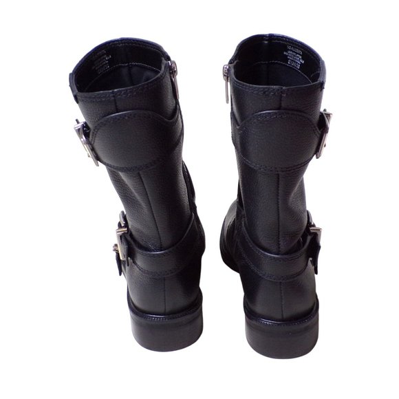 🆕 VINCE CAMUTO Alicenta Moto Bootie Boots 5.5 Black - Picture 11 of 13